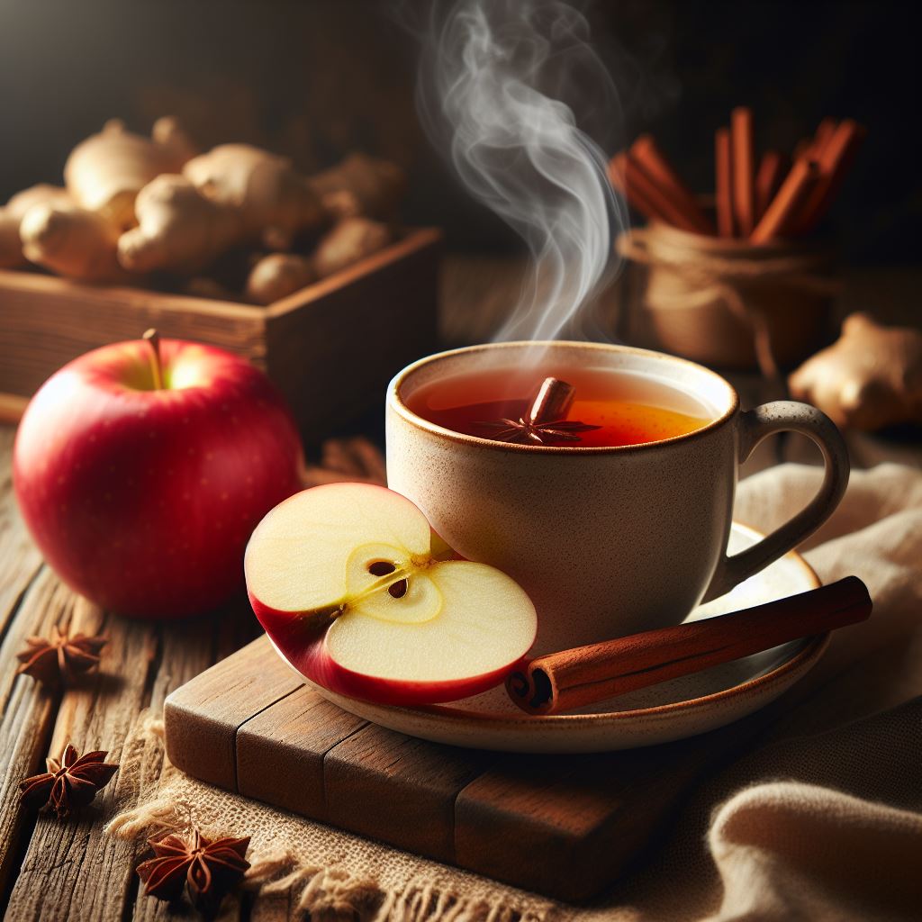 Chá de Gengibre com Maçã e Canela: Uma Receita Aconchegante