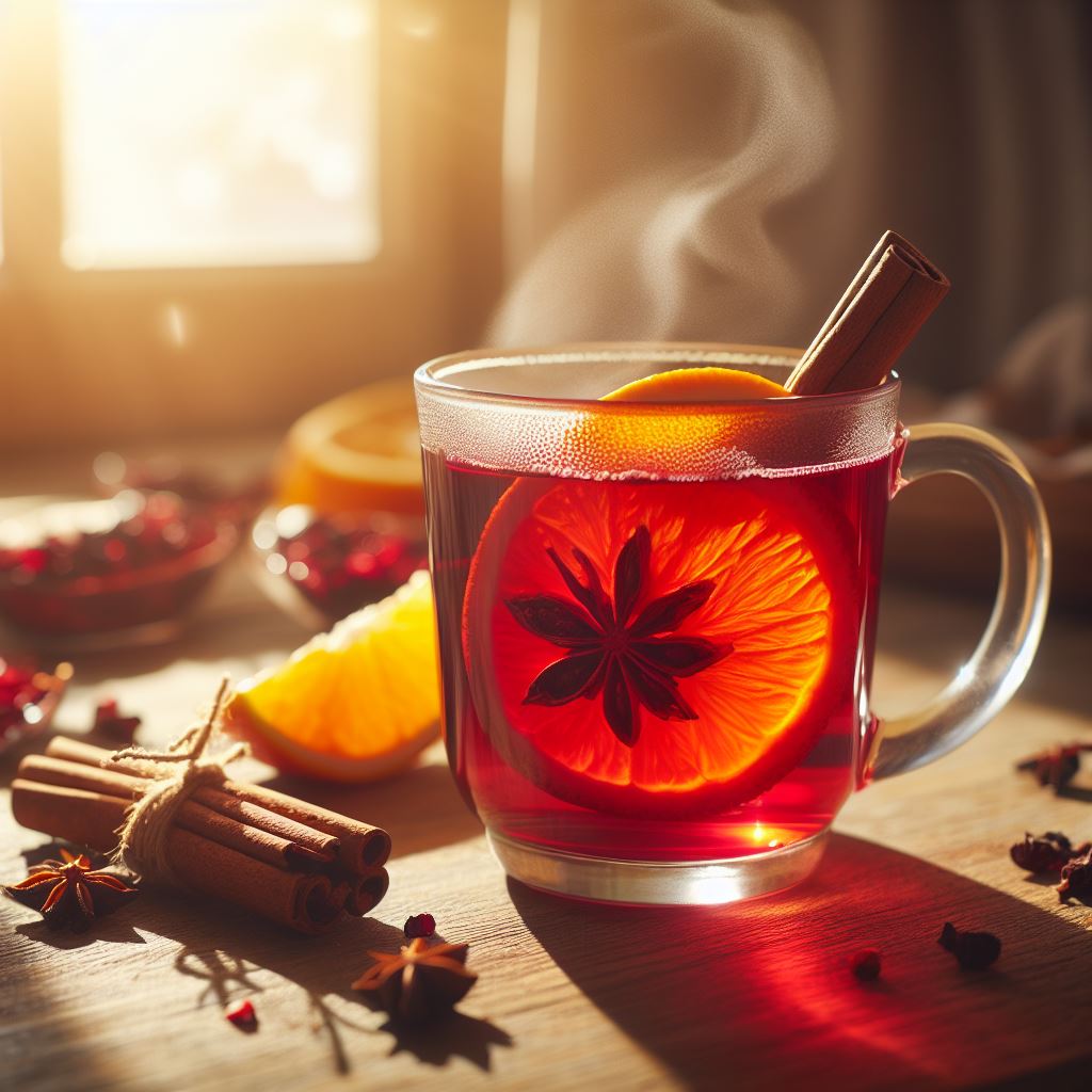 Chá de Hibisco com Canela e Laranja: Uma Bebida Aromática para Todas as Estações