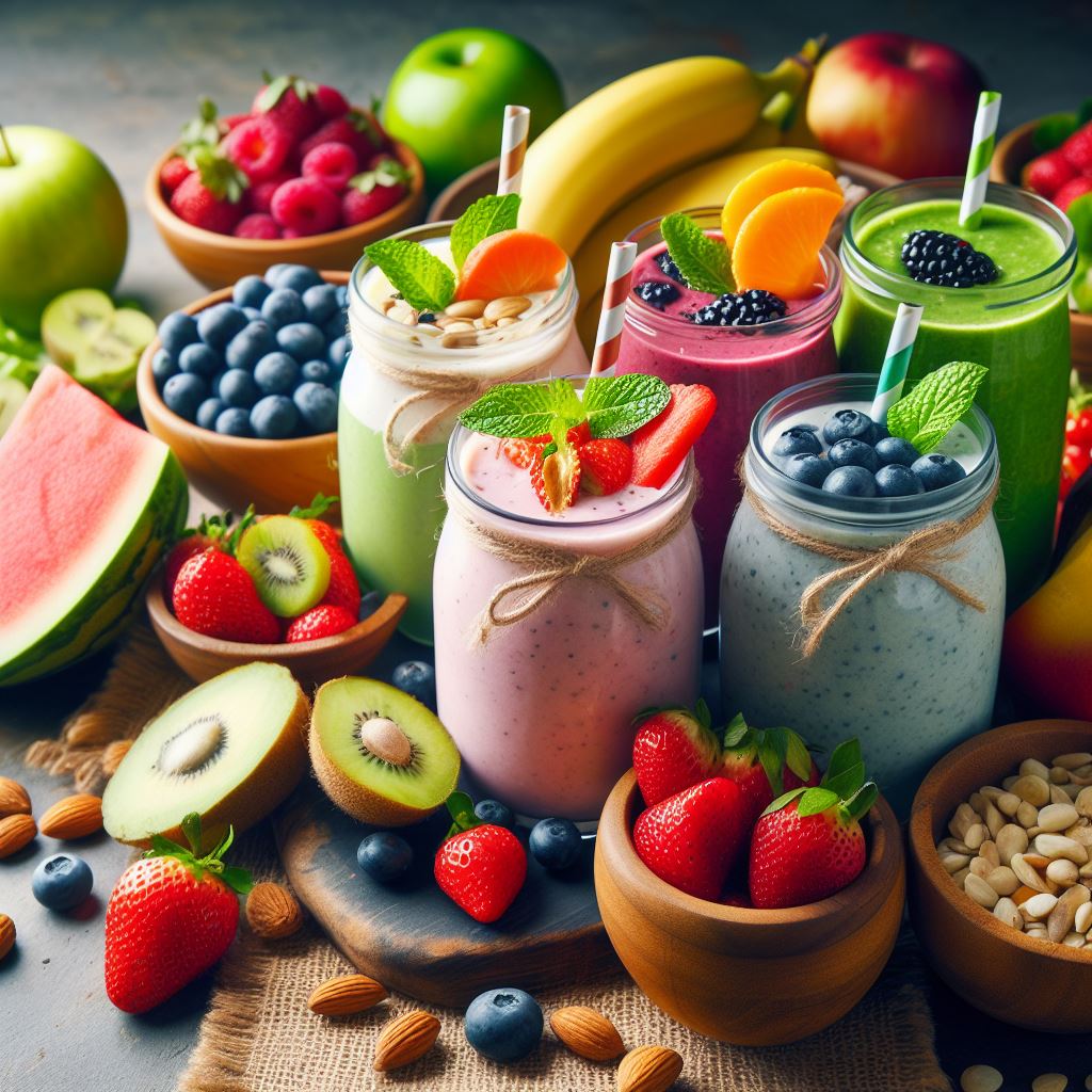 Smoothies Coloridos: Receitas Saudáveis para Crianças